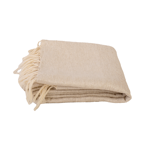 Beige Throw