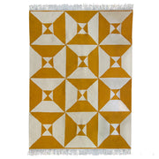 Cream Yellow Arrows Rug