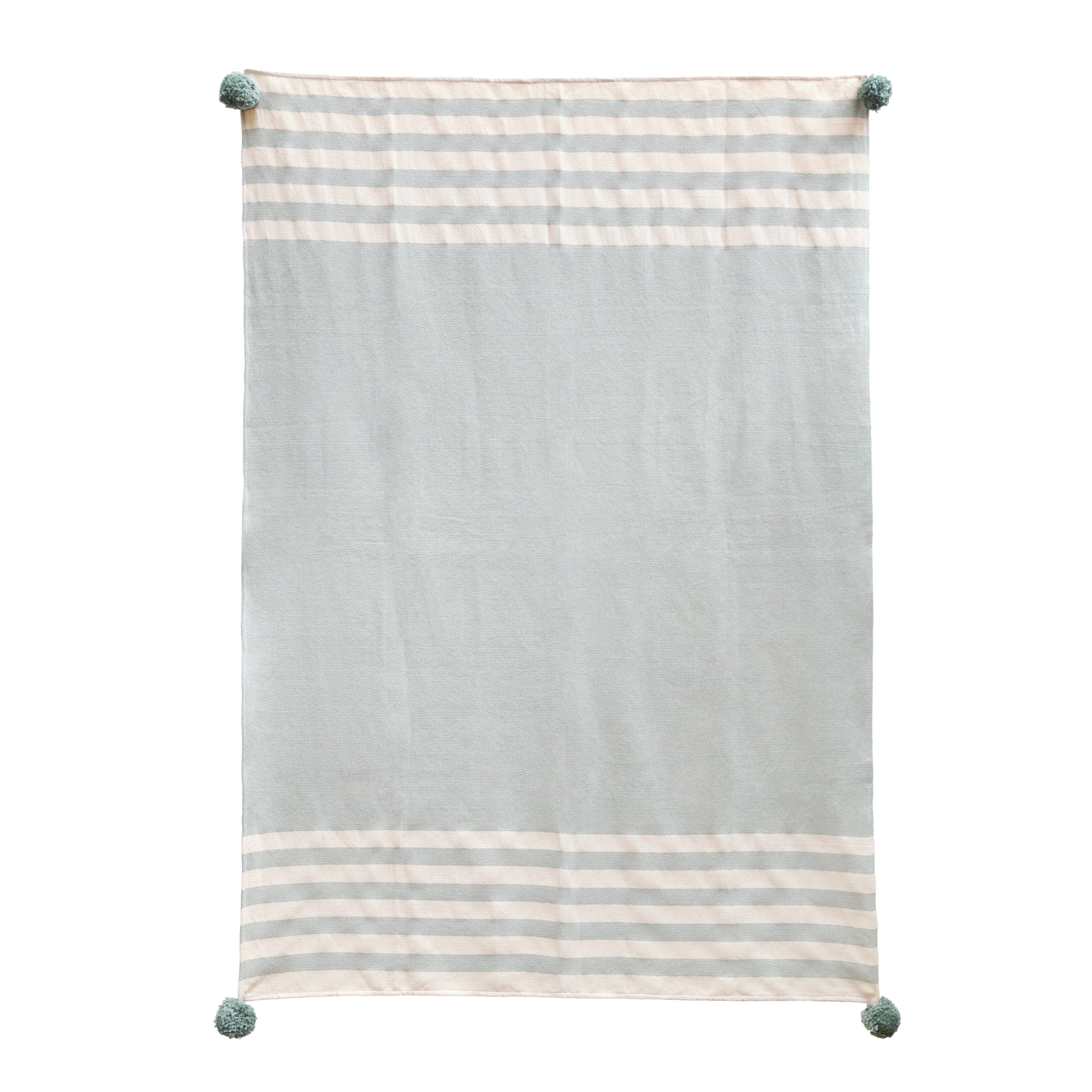 Mint Stripes Throw