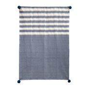 Navy Stripes Throw