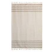 Beige Stripes Throw