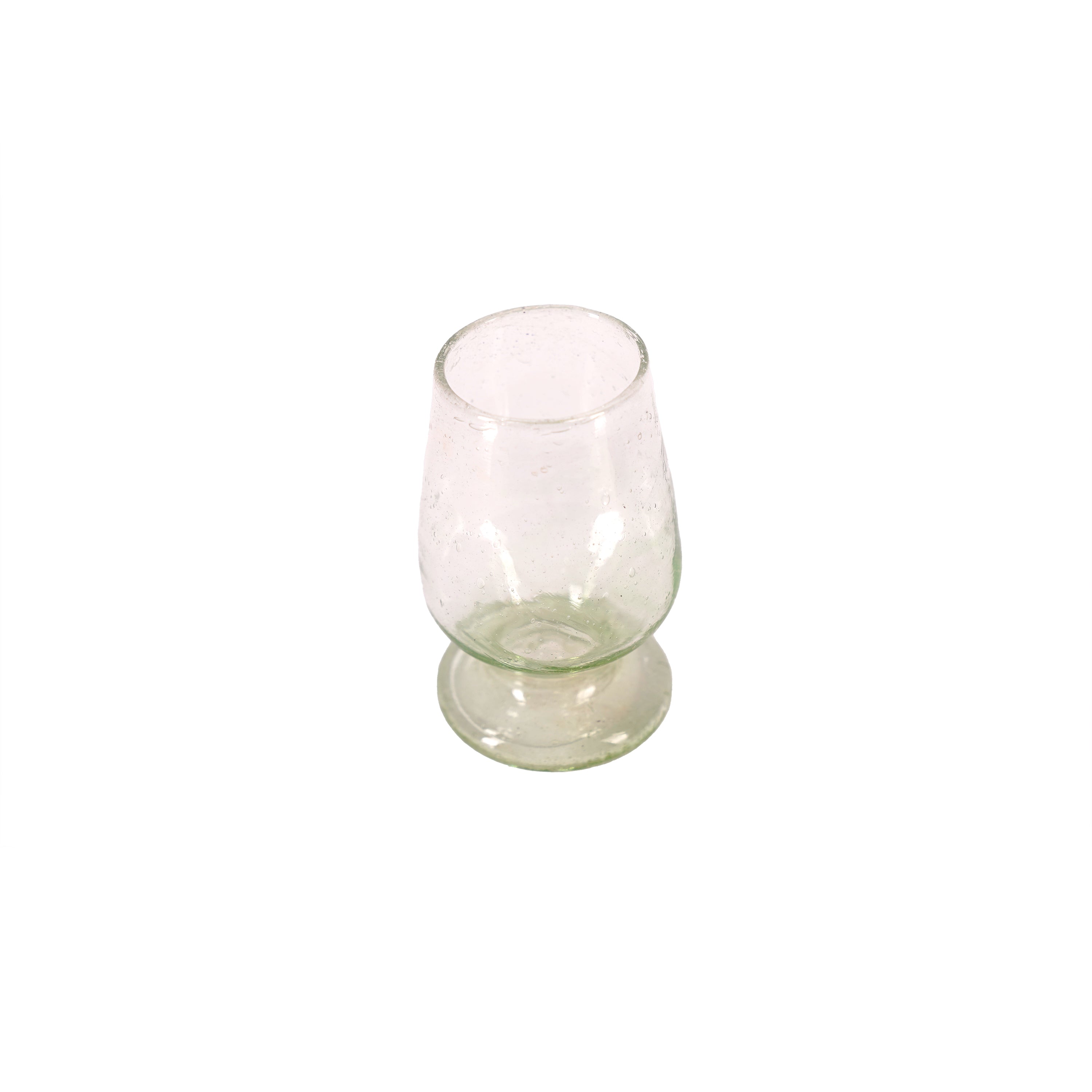 SHORT RECYCLED GLASS GOBLET