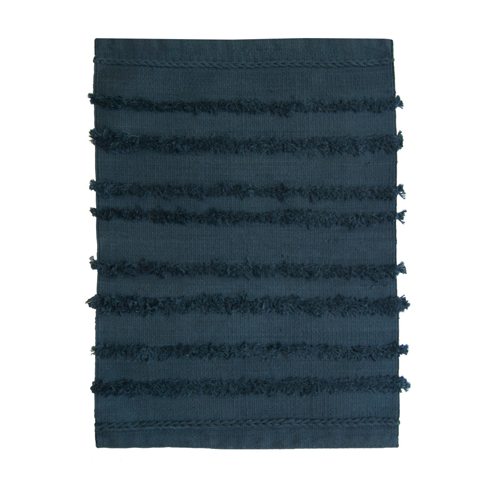 Navy Tuft Bath Mat