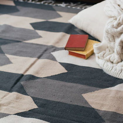 Neutral Chevron Rug