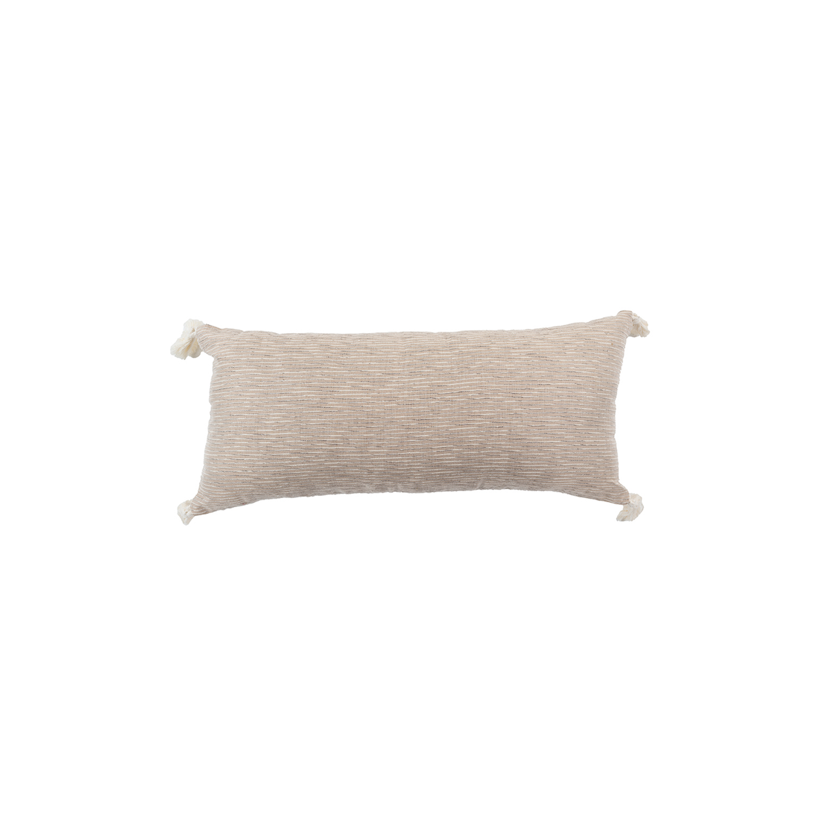 Beige Lined Akhmim Cushion