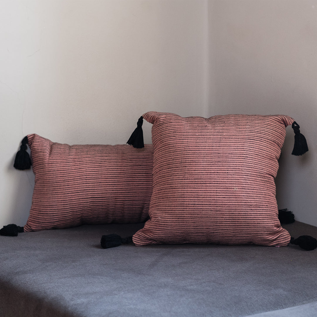 Rose Lined Akhmim Cushion