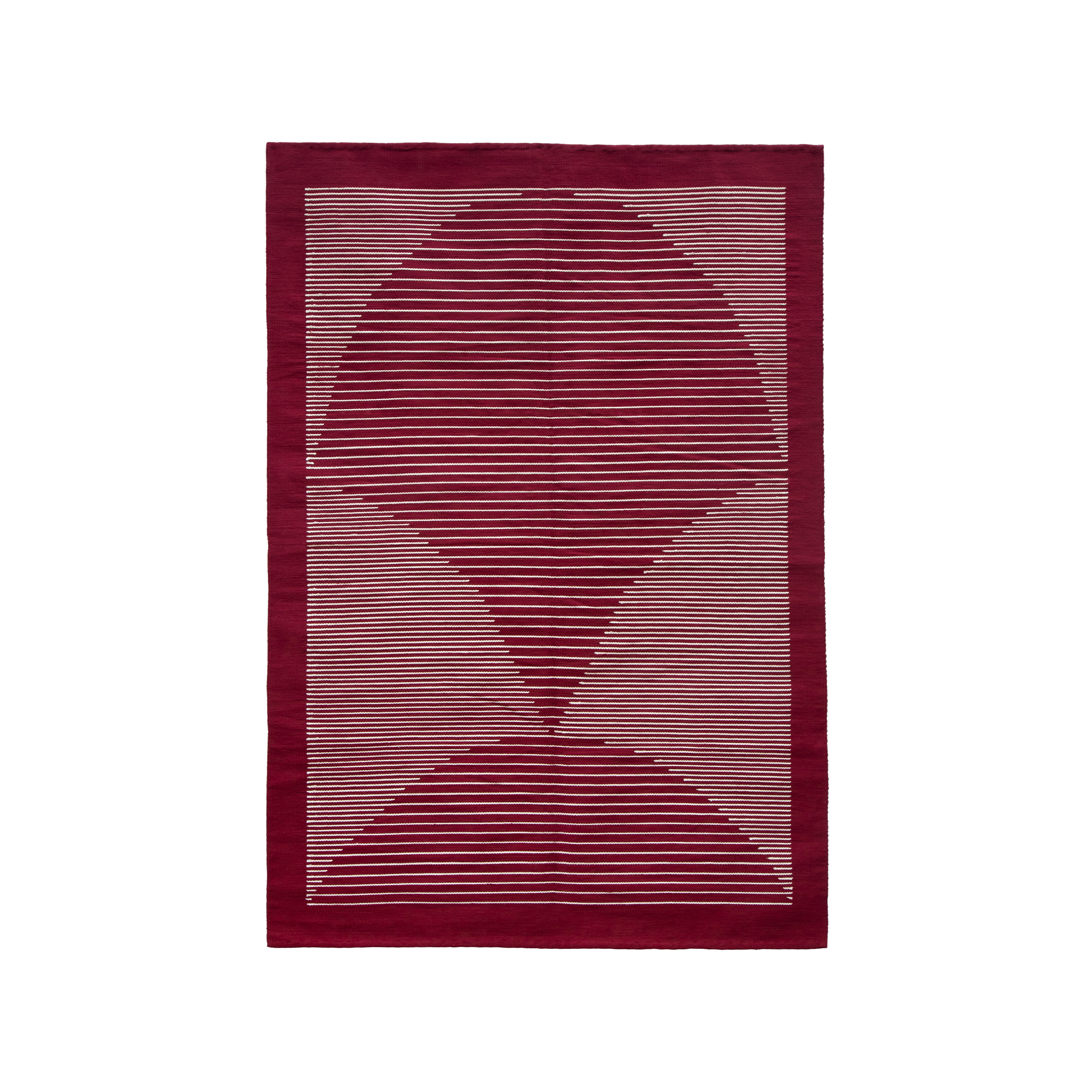 Burgundy Lotus Rug